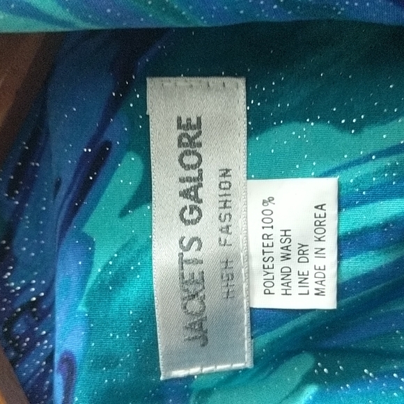 Jackets Galore High Fashion 1980s Style XL Shoulder Pads too Shiney Shimmery - Picture 4 of 8